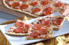 Turkey Pepperoni Flatbread Thin Crust Pizza Recipe - National Turkey Federation