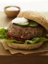 Greek Turkey Burgers with Spiced Yogurt Sauce Recipe - National Turkey Federation