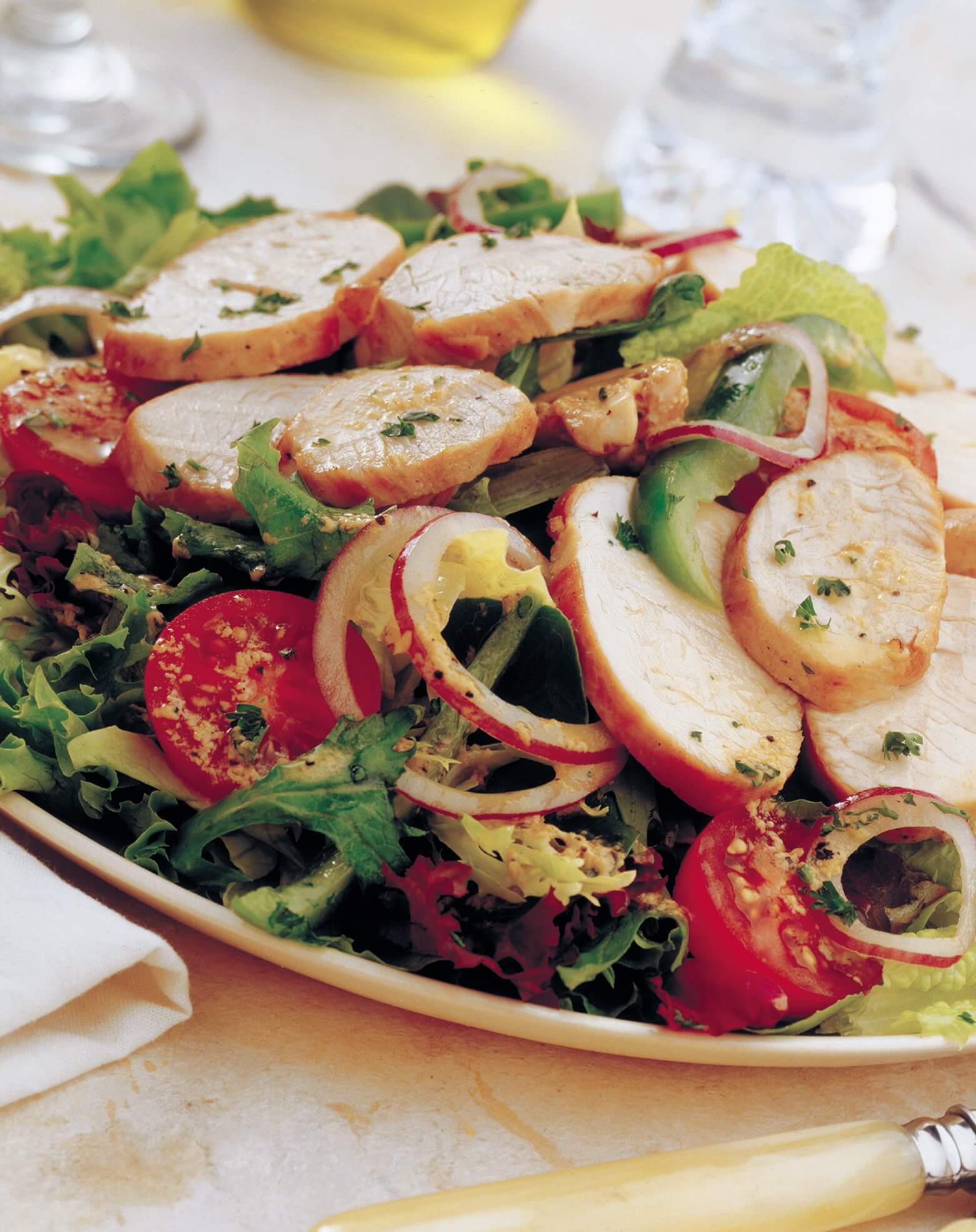 Grilled Turkey Salad with Dijon Mustard Dressing Recipe National