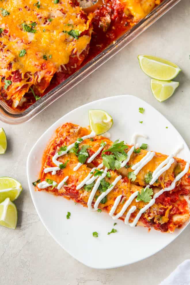 cheese turkey enchiladas