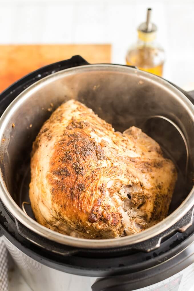 turkey breast inside an instant pot