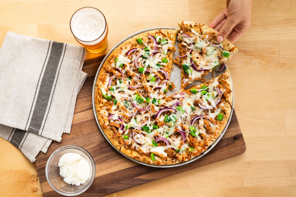 BBQ turkey pizza