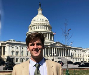 NTF intern in front of the U.S. Capitol