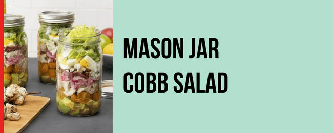 mason jar turkey cobb salad