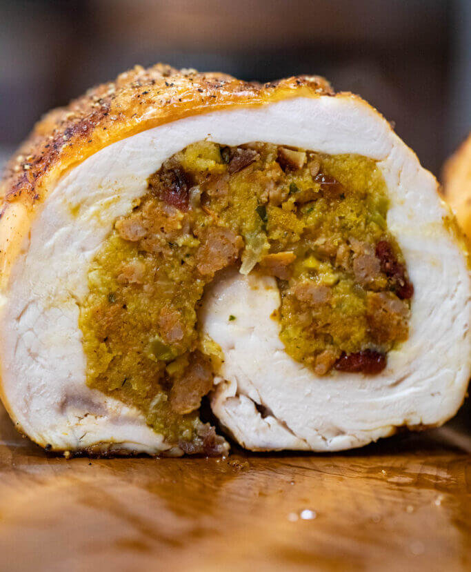 turkey rollatini sliced long