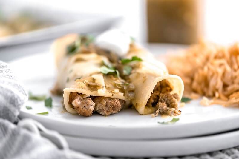 Verde Ground Turkey Enchiladas Recipe National Turkey Federation